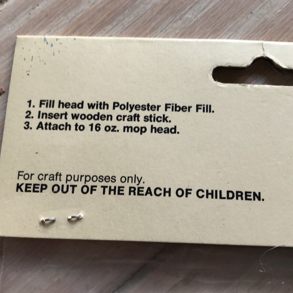 NWT mop doll faces presewn silk-screened on craft stick for doll making - Picture 10 of 16